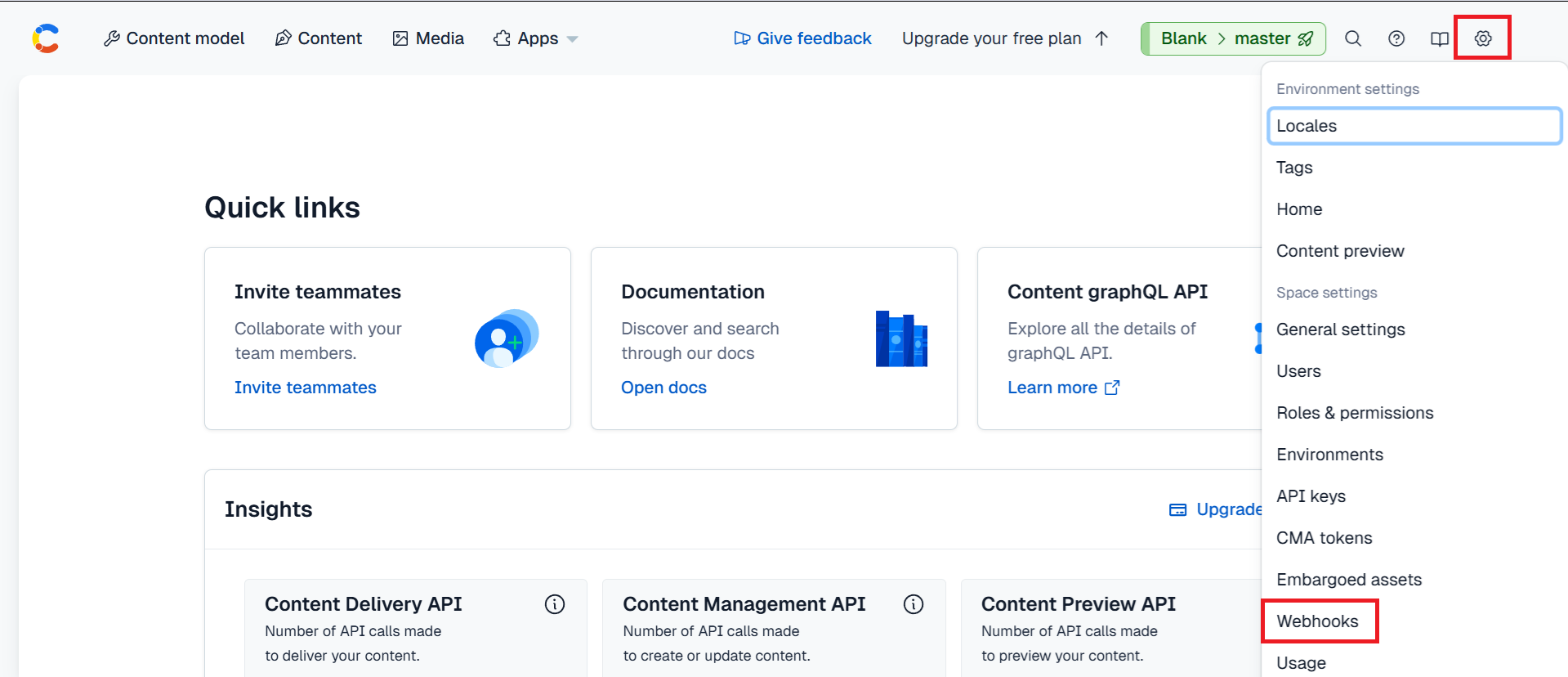 Contentful’s dashboard interface makes it easy to create webhooks, regardless of your level of expertise