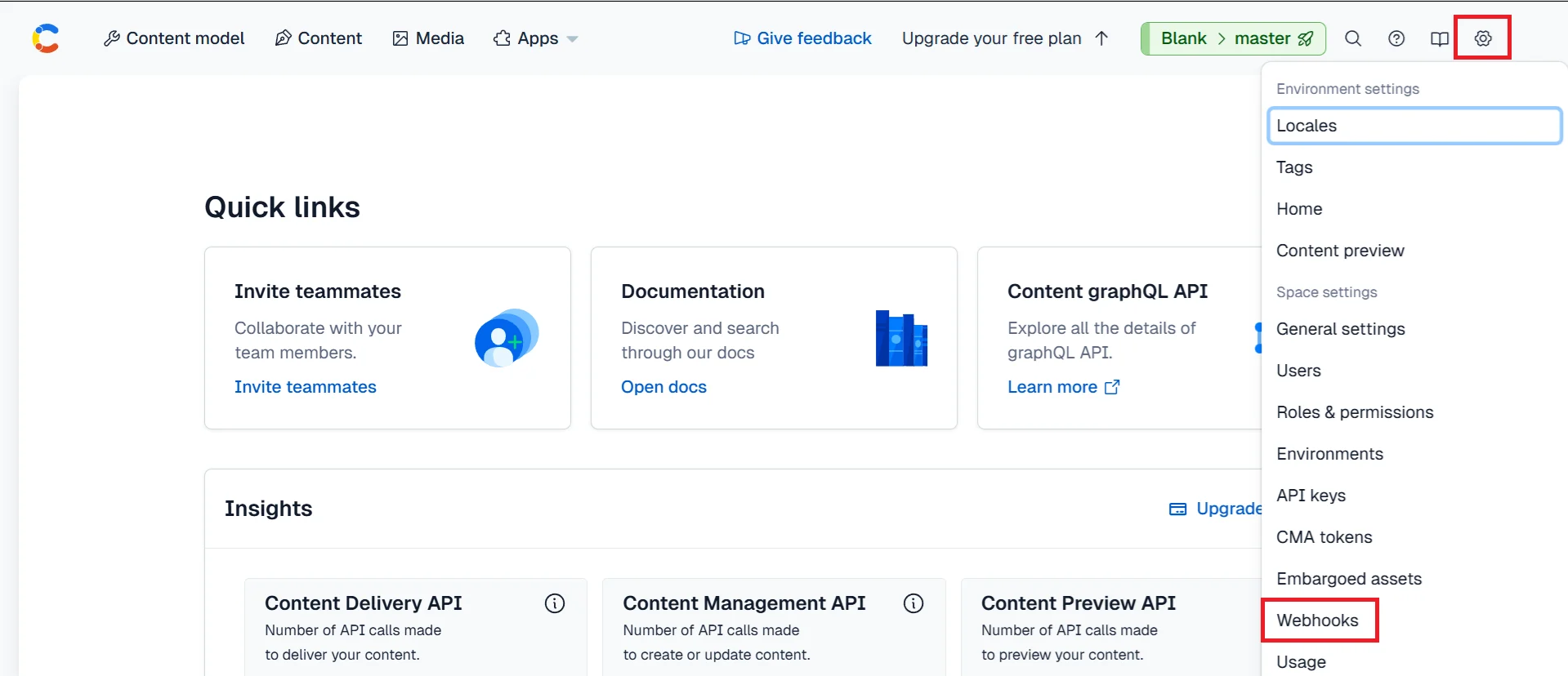 Contentful’s dashboard interface makes it easy to create webhooks, regardless of your level of expertise
