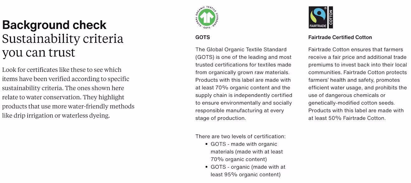 The Sustainability Certificate module