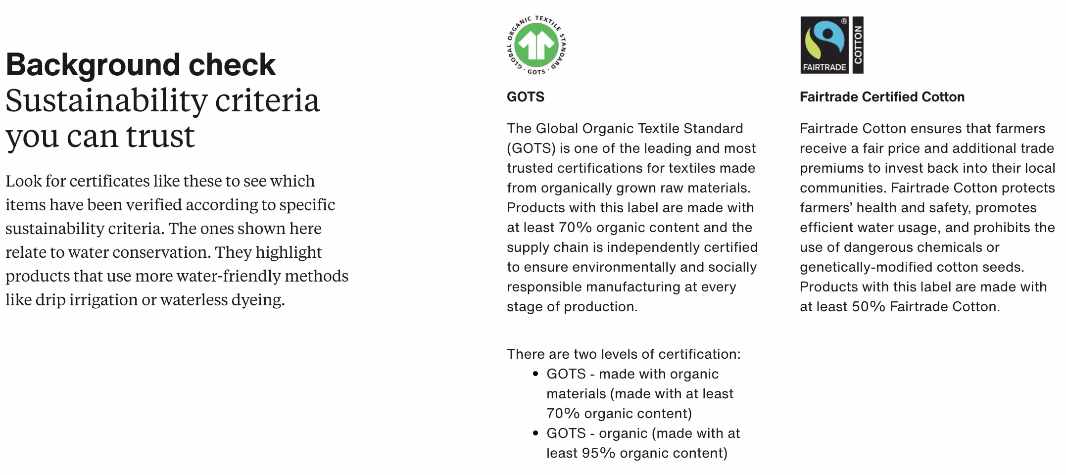 The Sustainability Certificate module