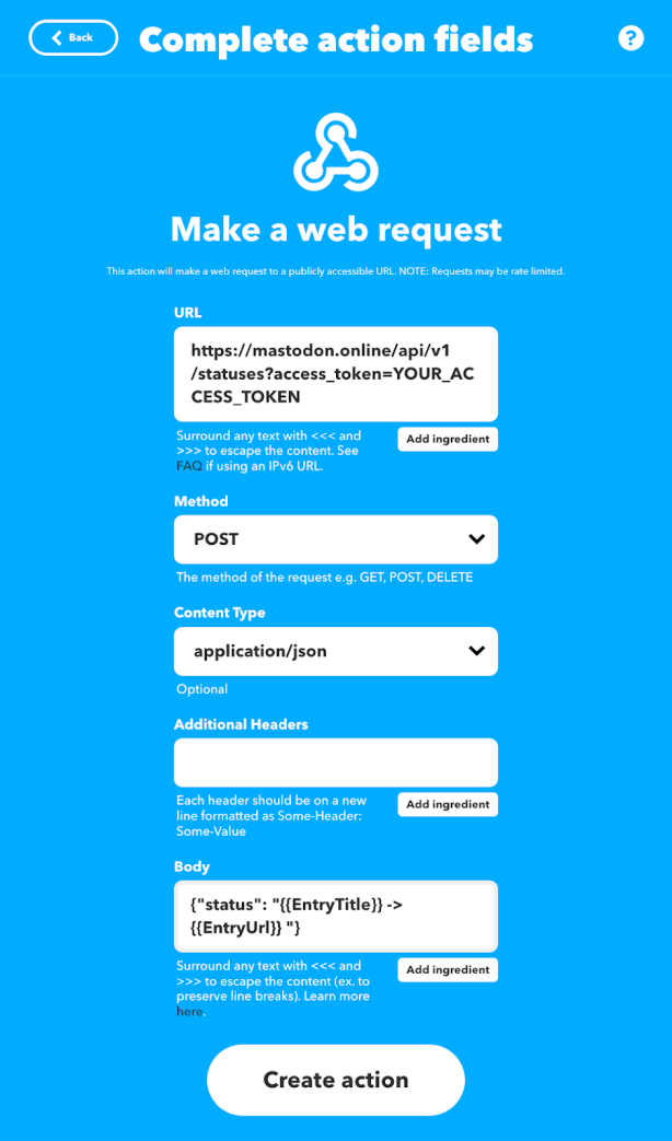 Make a Web Request