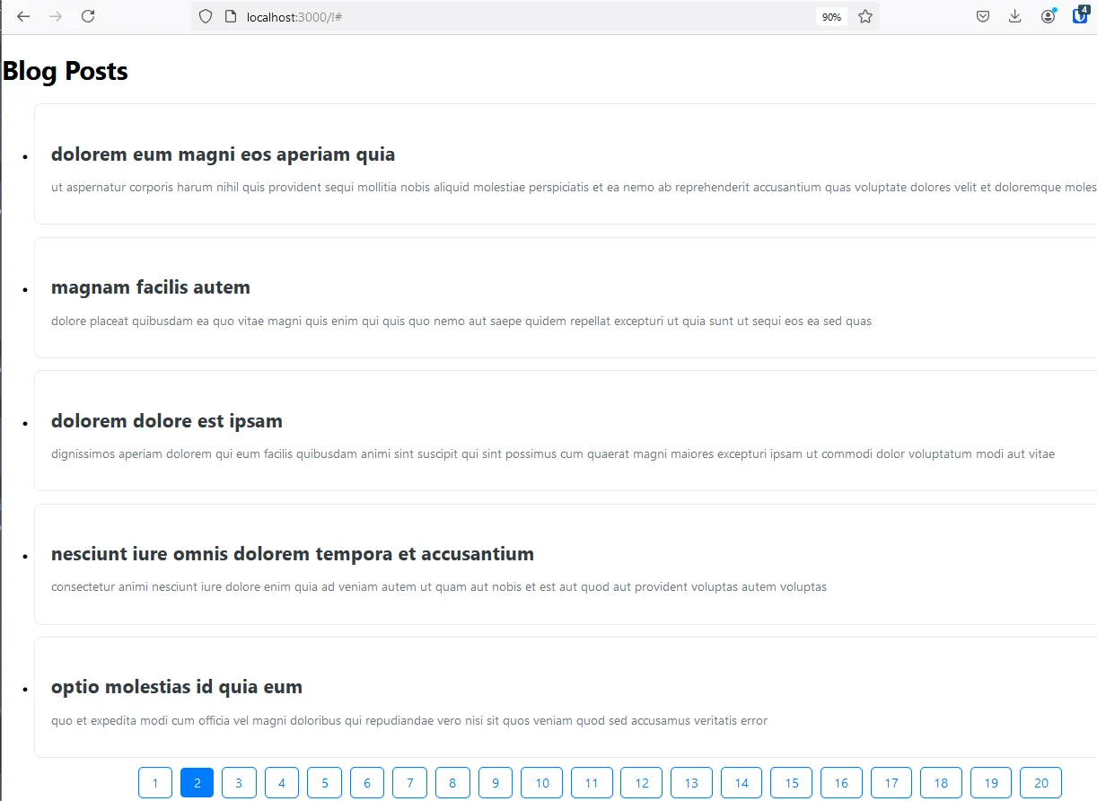 React pagination tutorial: 4 ways with full code examples | Contentful