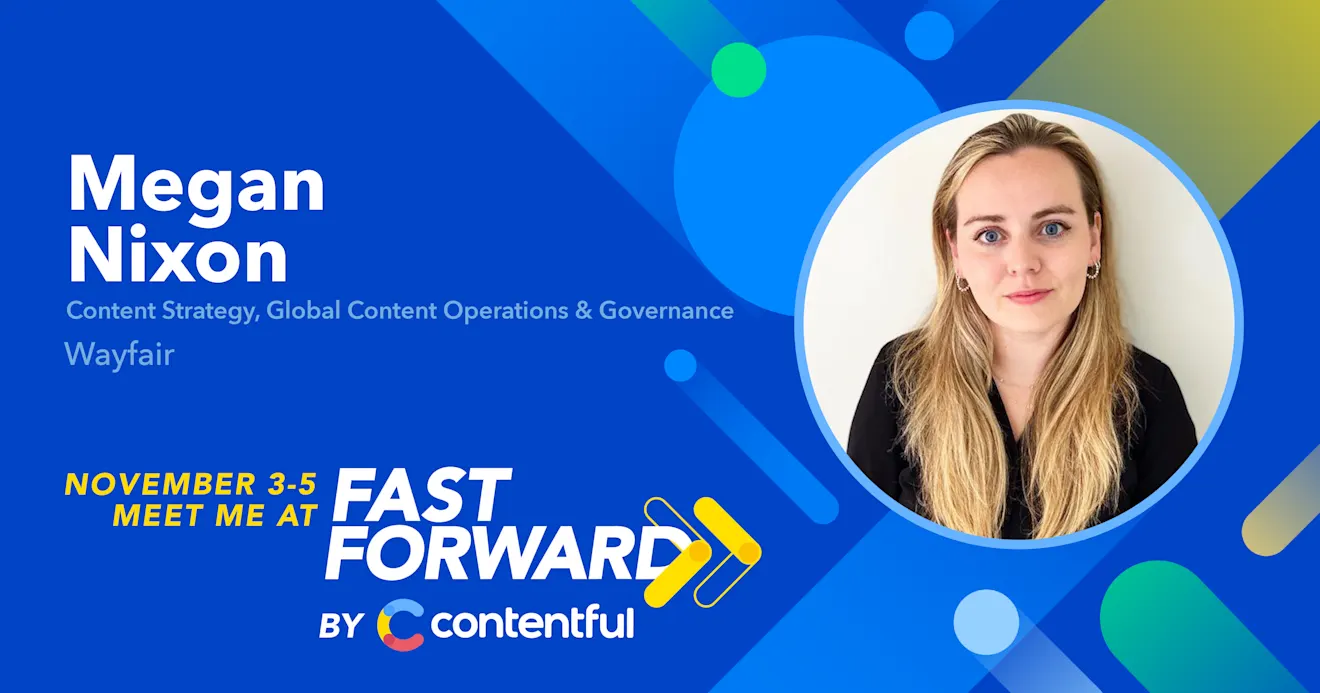 Megan Nixon - Fast Forward speaker card