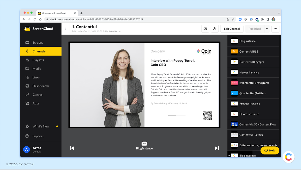 Using existing content to populate digital signage
