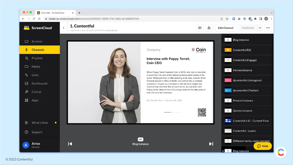 Using existing content to populate digital signage
