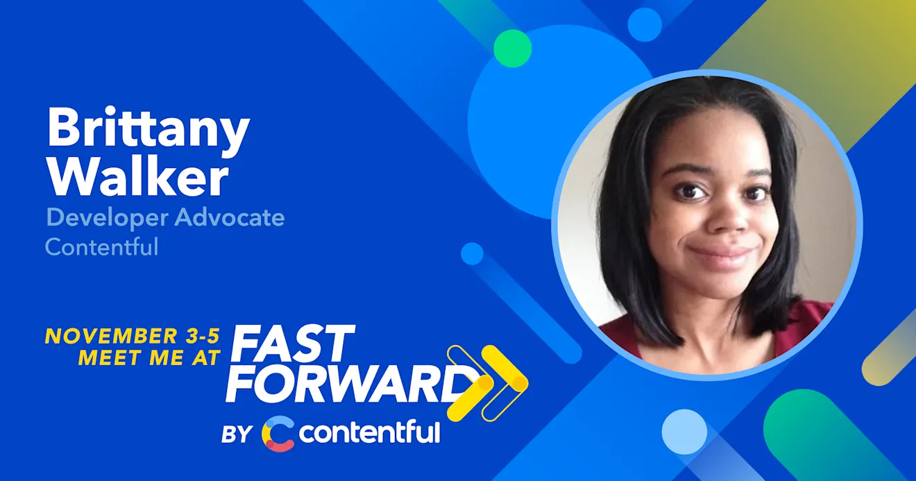 Brittany Walker - Fast Forward speaker card