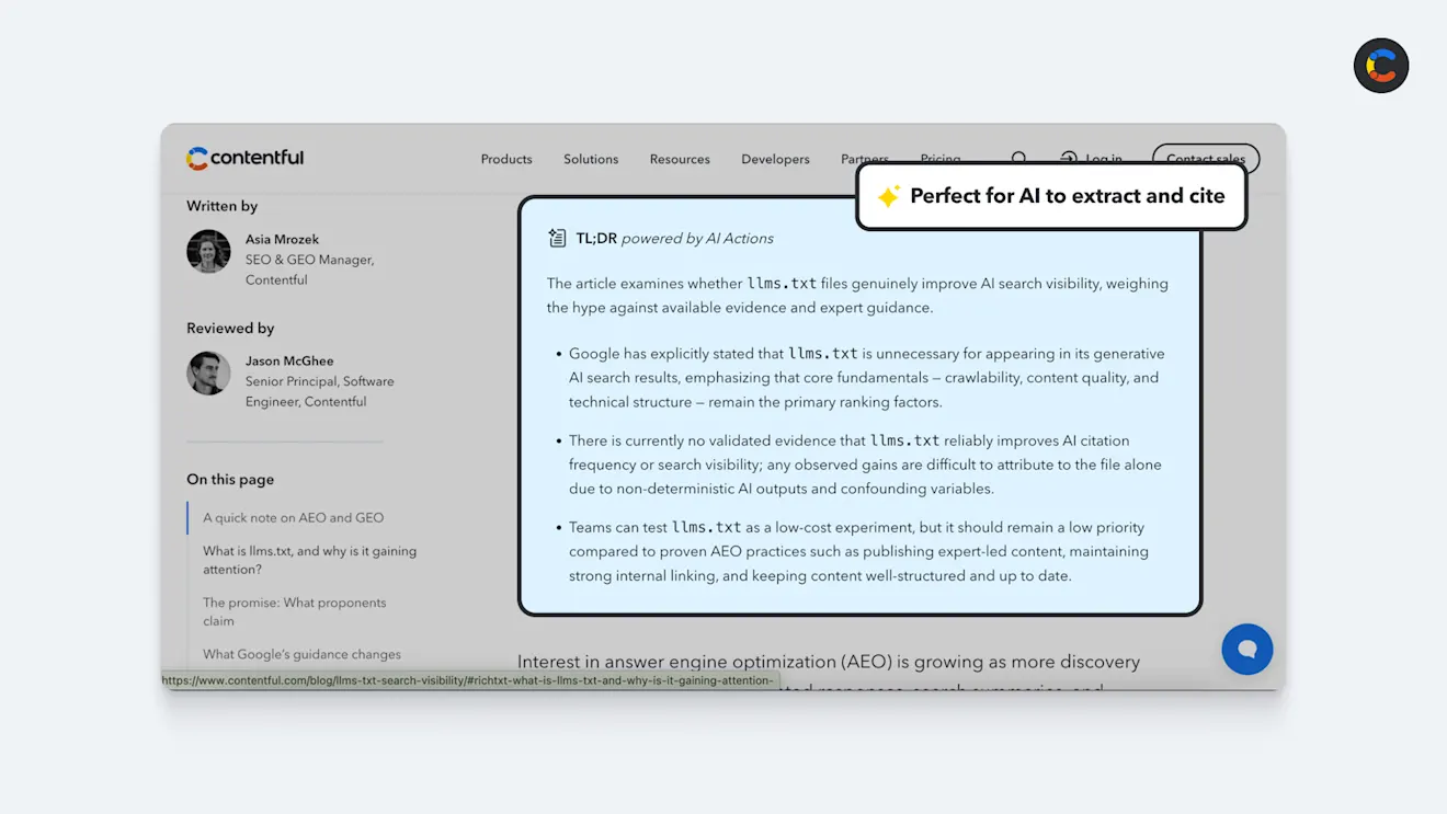 A single article shown as individual extractable blocks