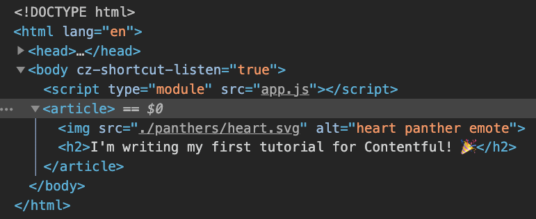 Final blog result combining HTML, CSS and formatting 