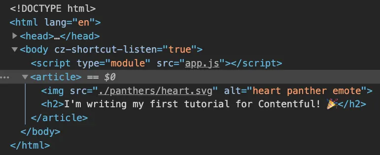 Final blog result combining HTML, CSS and formatting 
