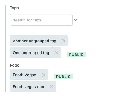 Tip of the month: Grouping tags