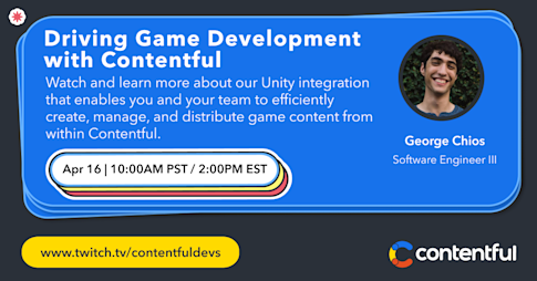 Driving Game Development with Contentful event image