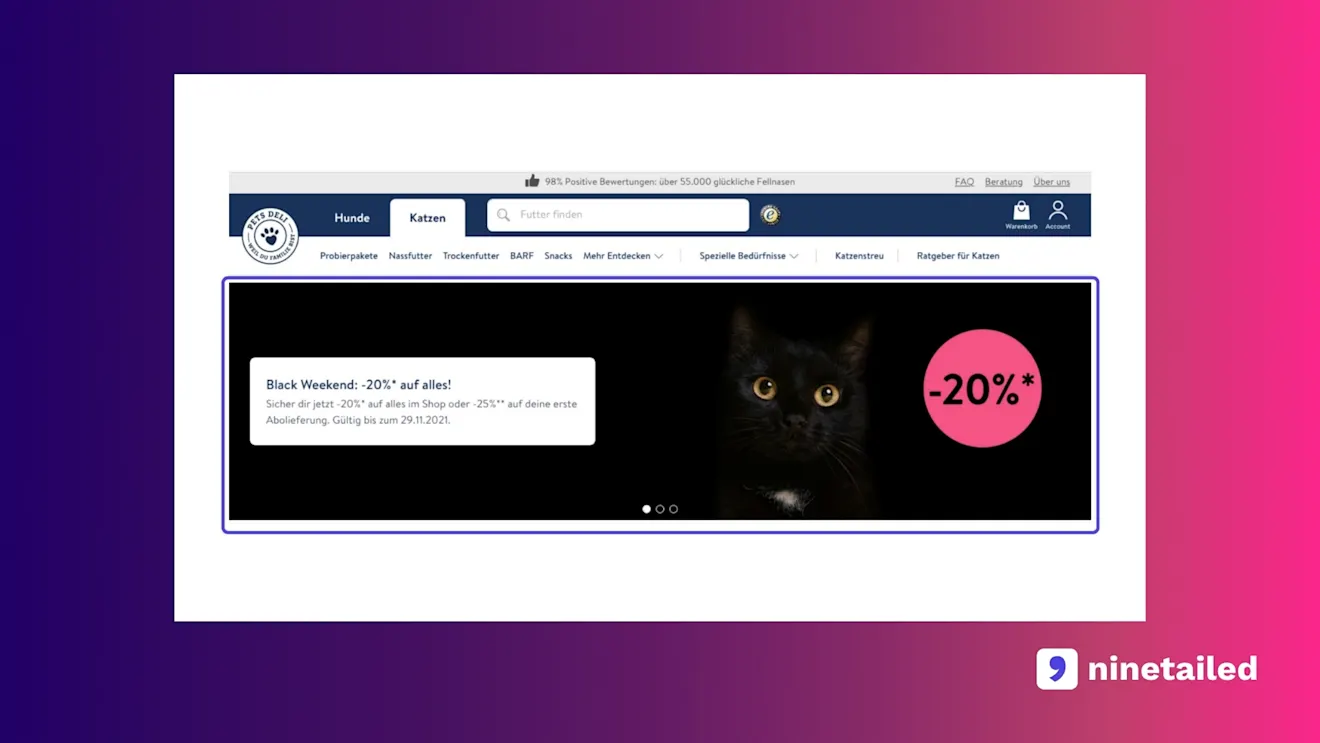 Pets Deli Discount Personalization Based on Behavior - Personalized
