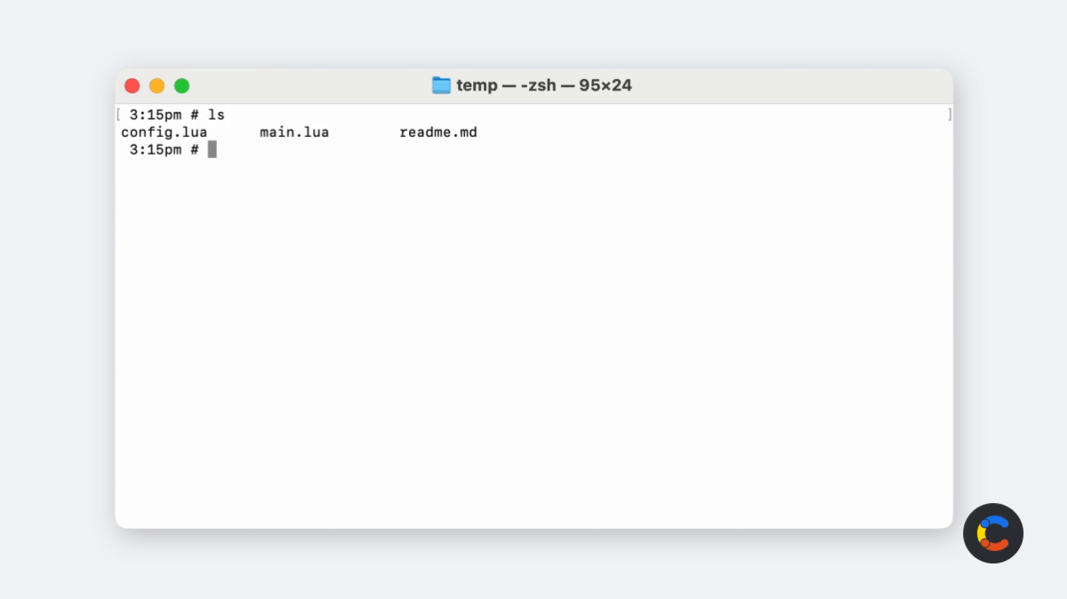 The Mac Terminal auto-complete in action