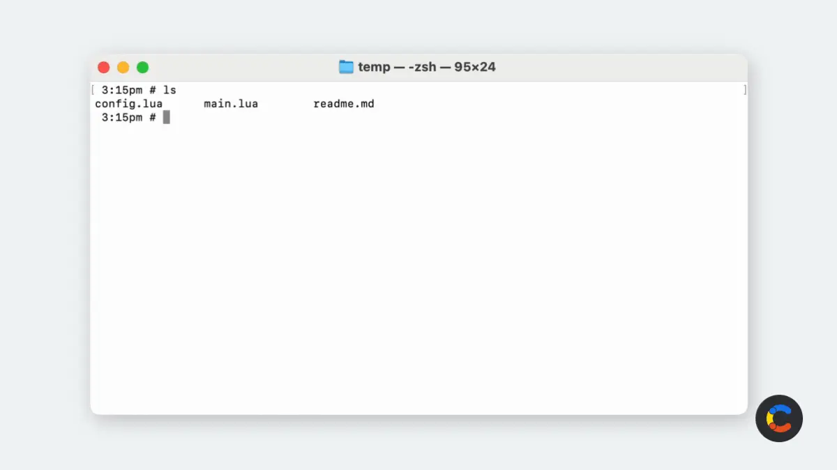 The Mac Terminal auto-complete in action