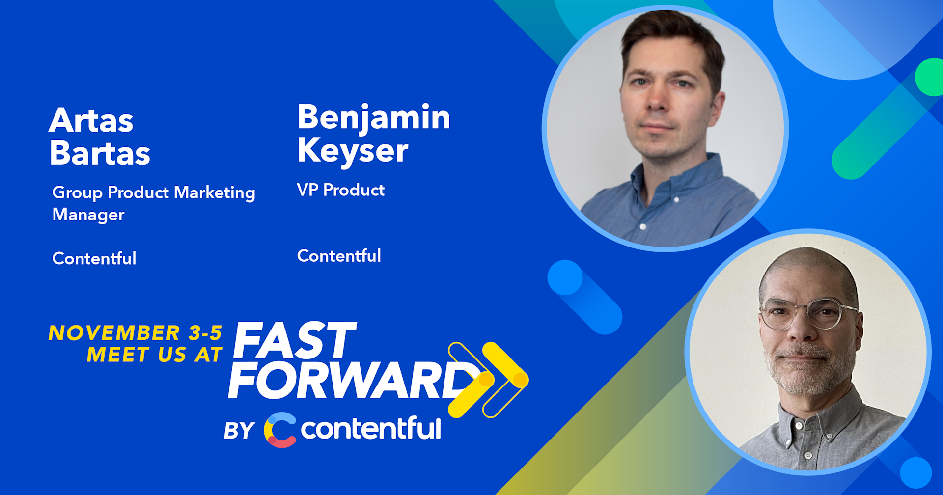 Artas Bartas Benjamin Keyser - Fast Forward double speaker card