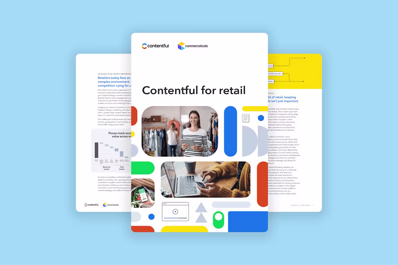 Contentful for Retail - Guide Cover - Marketer Love