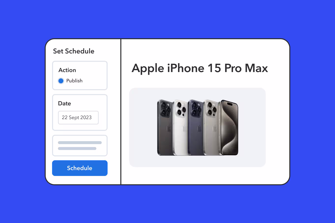 Vodafone app interface preview in a small feature card