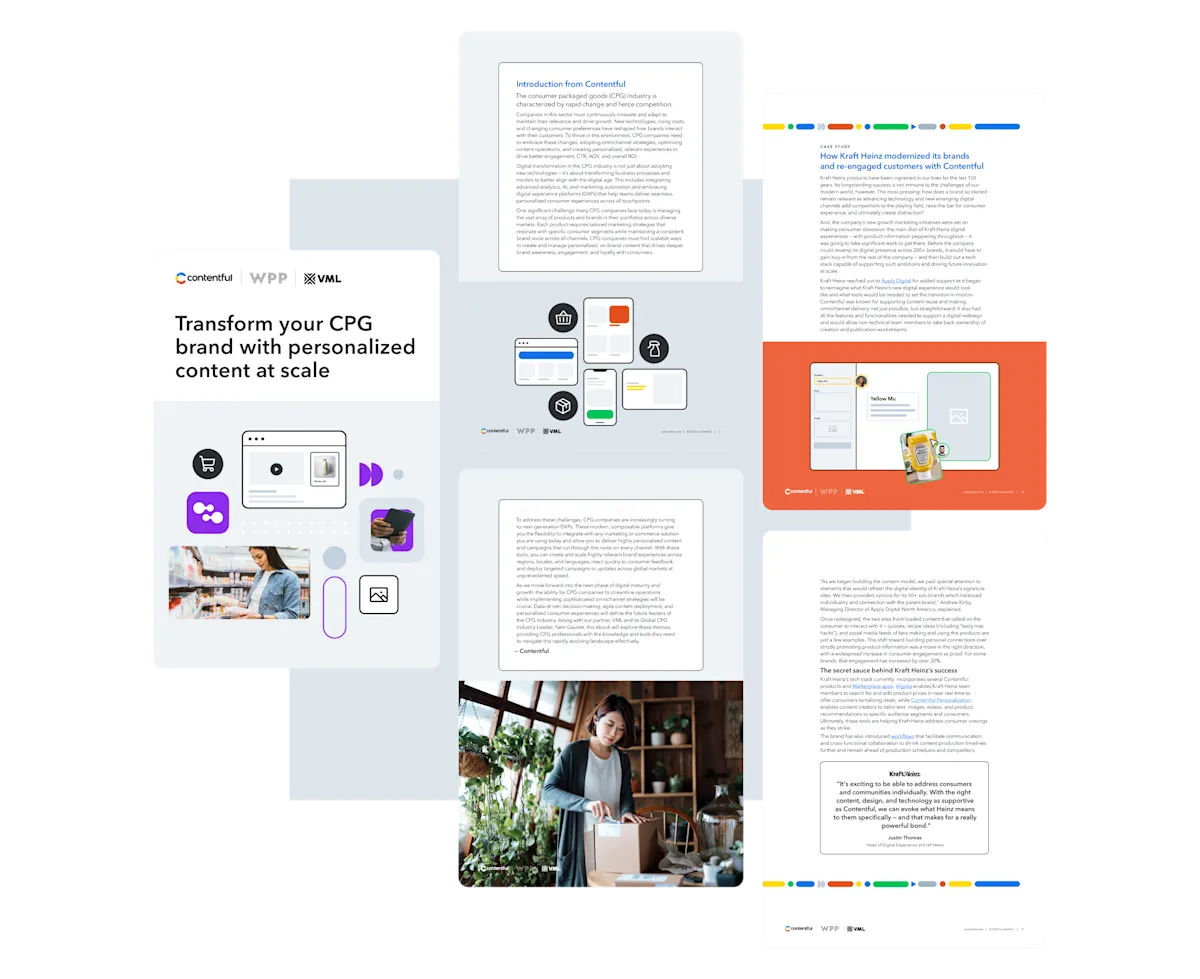 Contentful for CPG guide | Contentful
