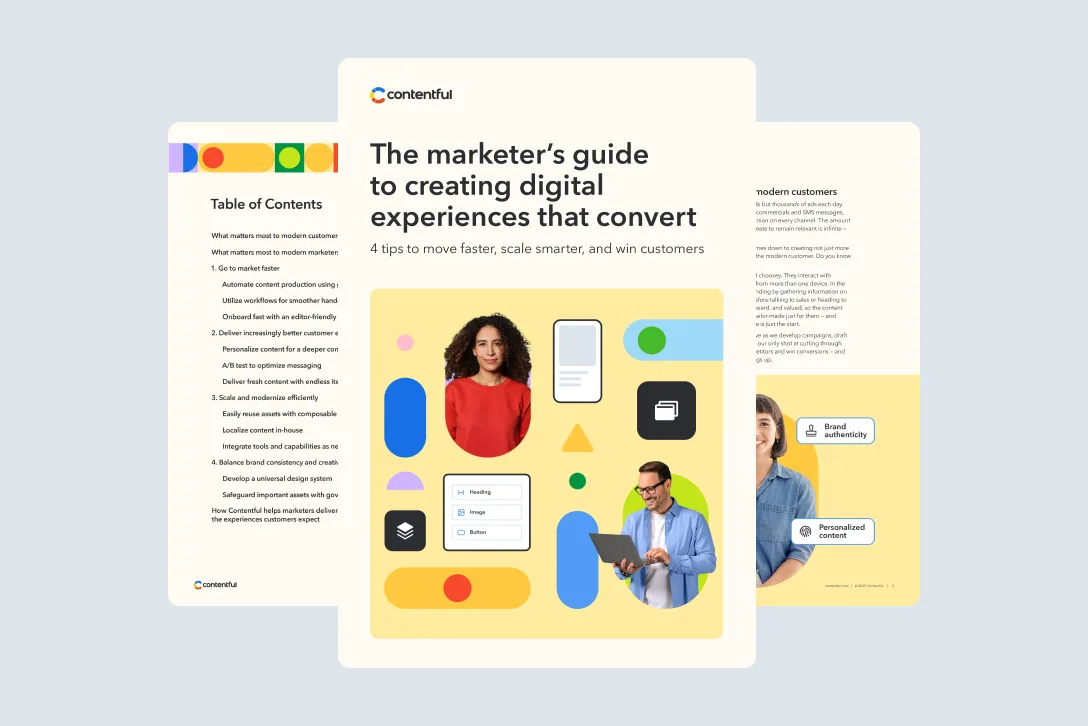 The marketers guide to creating digital experiences that convert - LP graphic