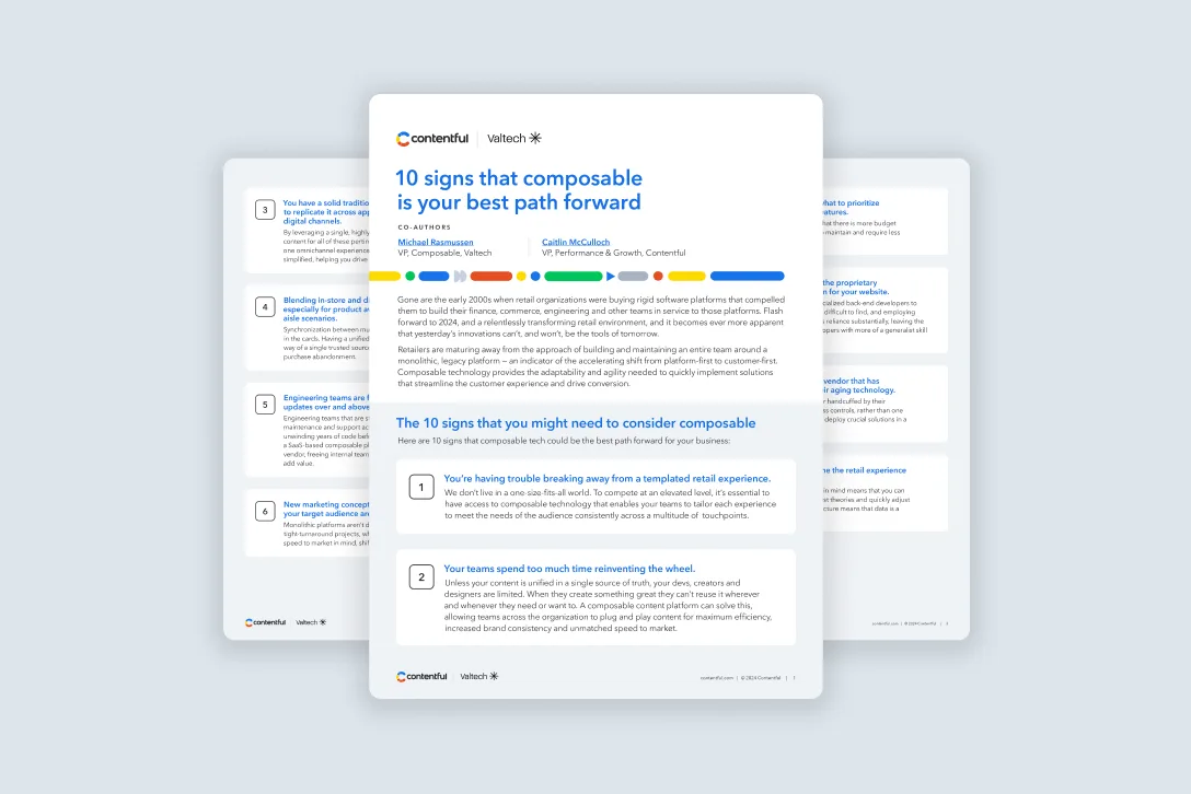 Guide - 10 signs that composable is your best path forward