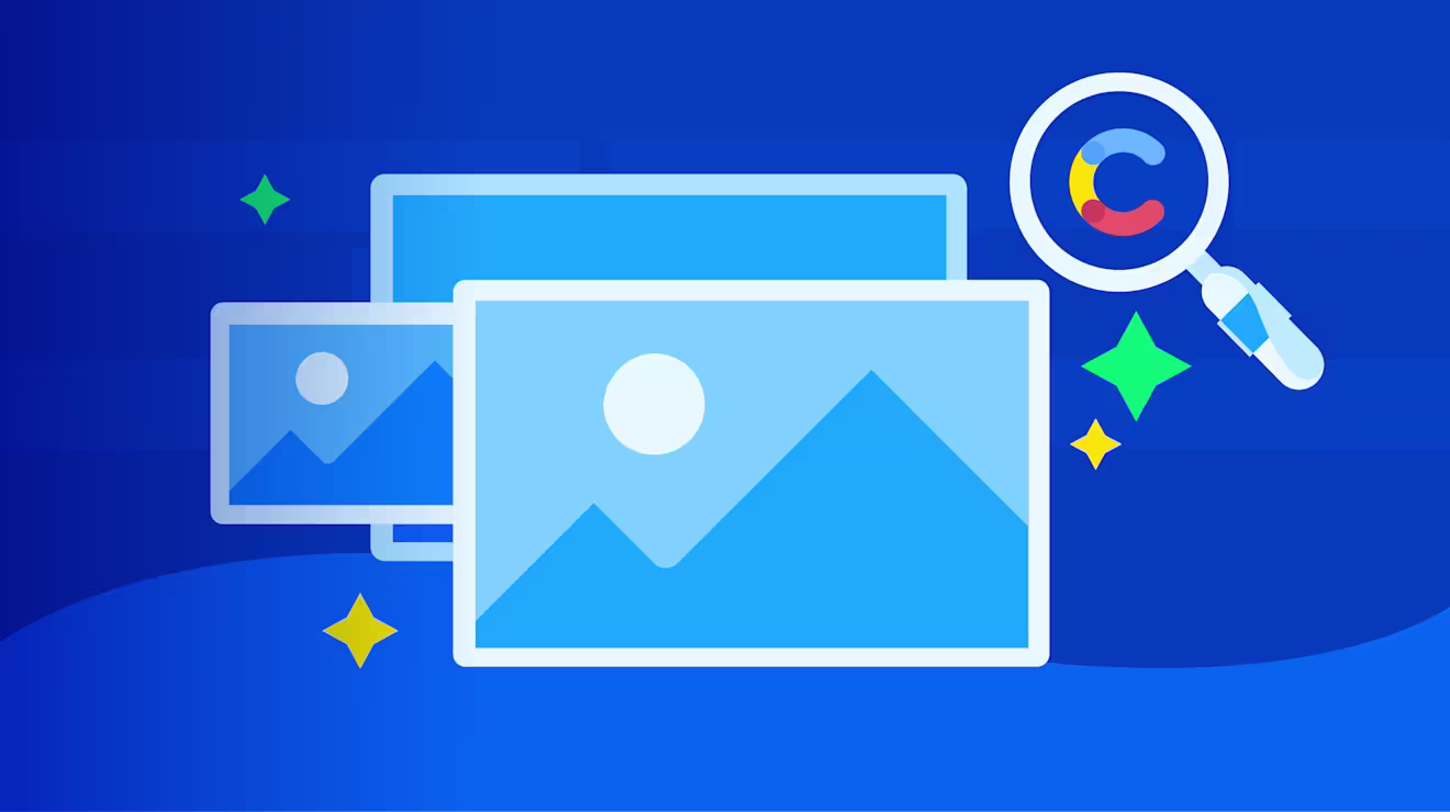 Illustration for managing images for SEO in Contentful