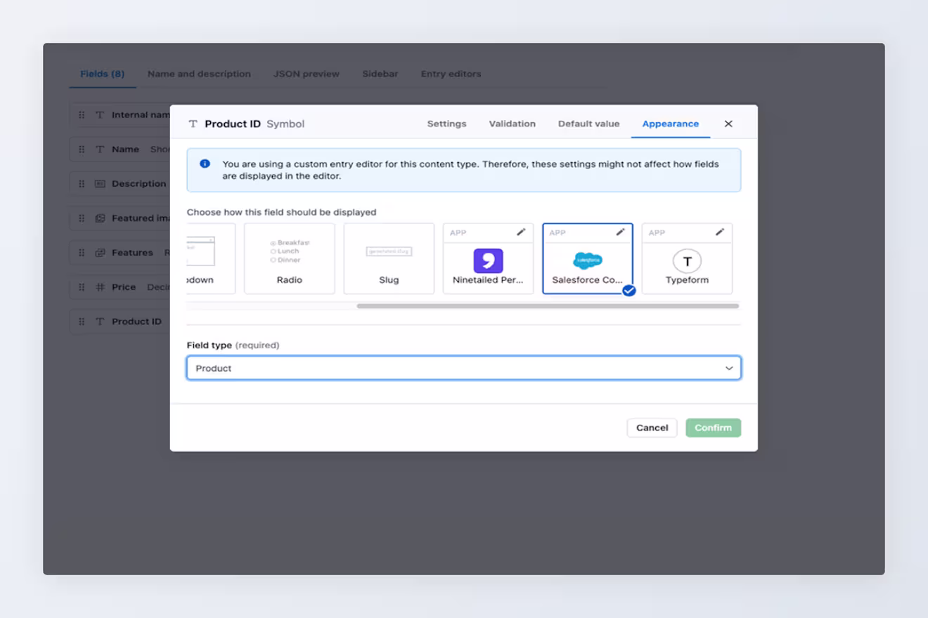 Configure the app for Salesforce Commerce Cloud