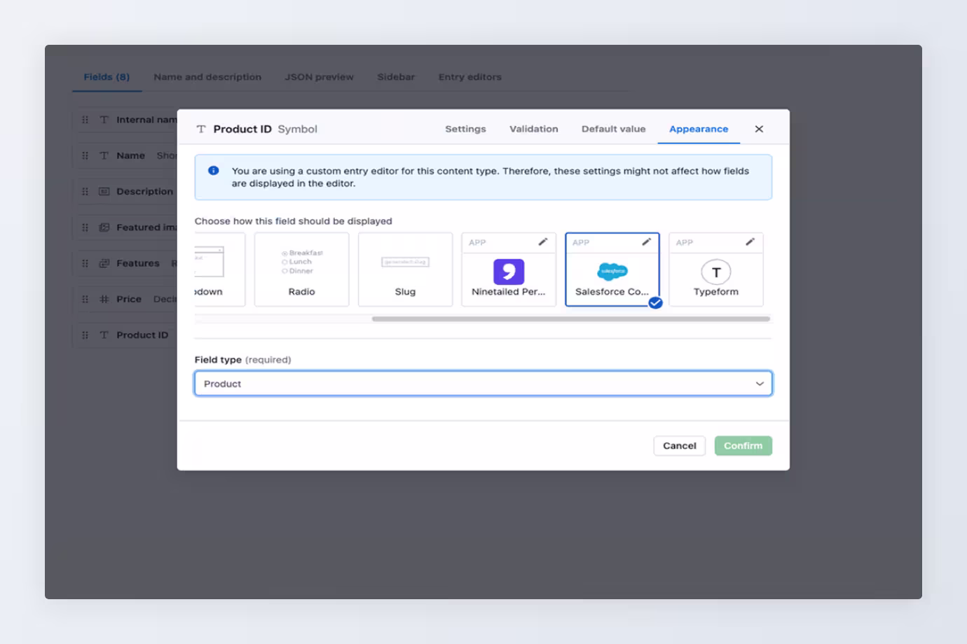 Configure the app for Salesforce Commerce Cloud