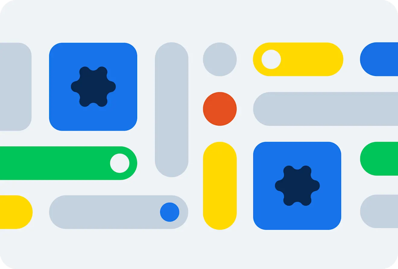 Graphic icons representing API endpoints