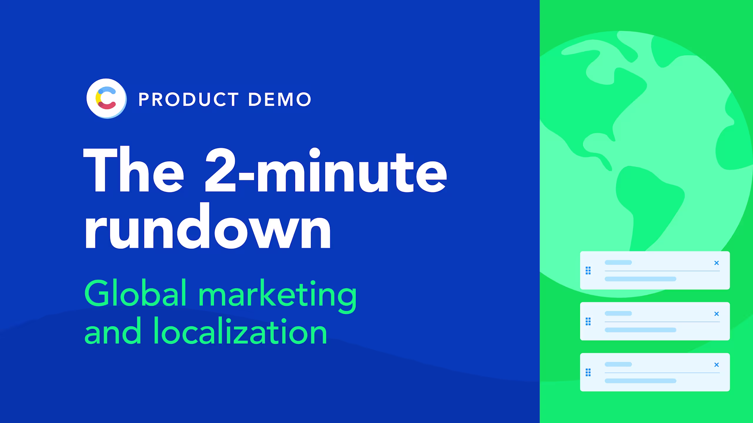 The 2-minute rundown- Global marketing and localization