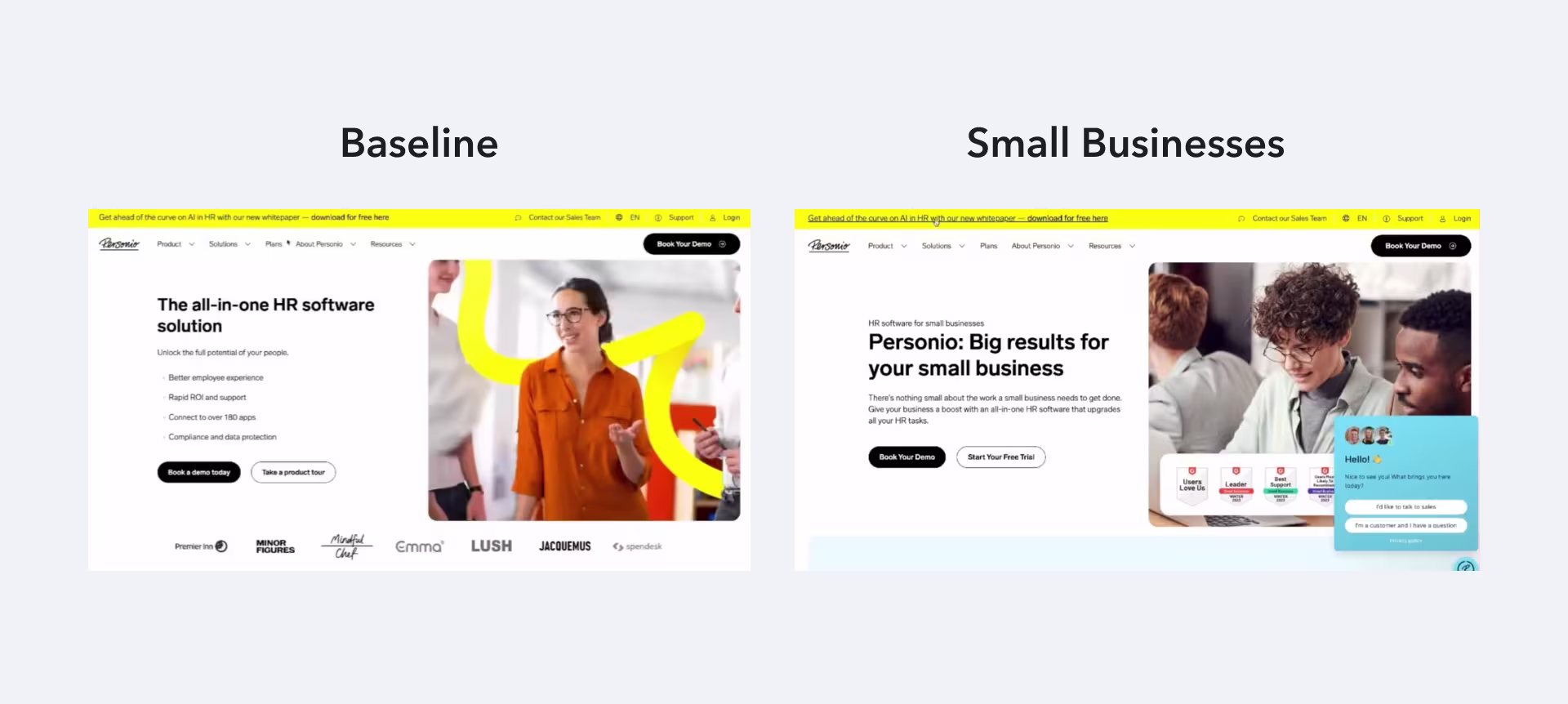 Personio personalization