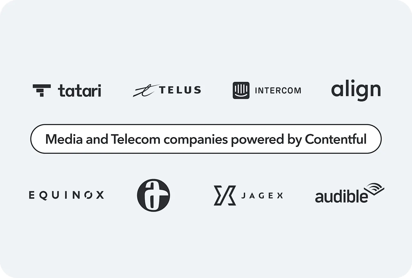 Media and Telecom company logos