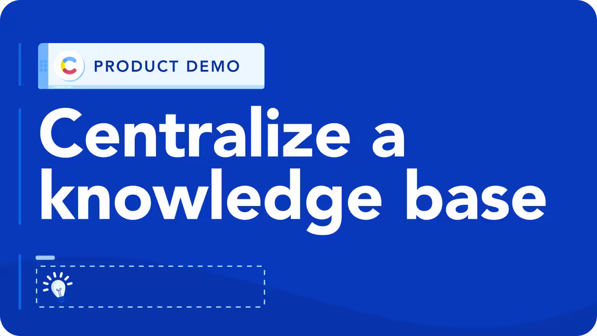 How to centralize knowledge base content for customer support