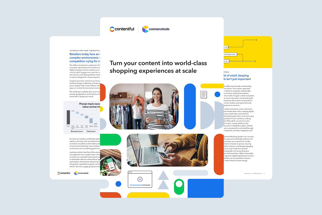 Cover: Contentful for Retail (March 2025 refresh)