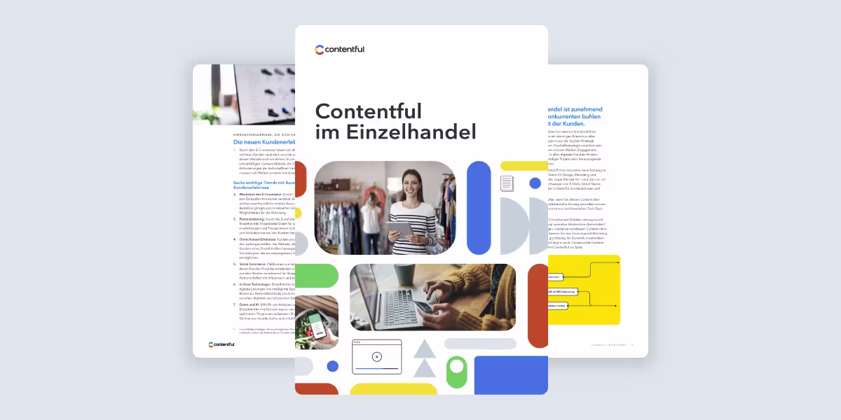 Cover: Contentful for Retail (March 2025 refresh)