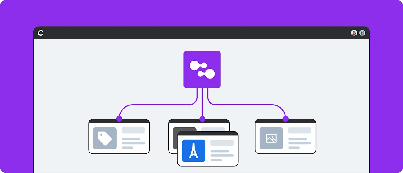 Illustration of how Contentful Personalization works to personalize content for your business.